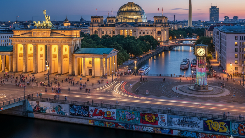 Obraz pokazujący miasto pełne niespodzianek
