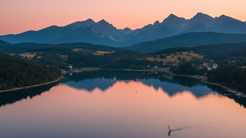 Obraz pokazujący Jezioro Żywieckie